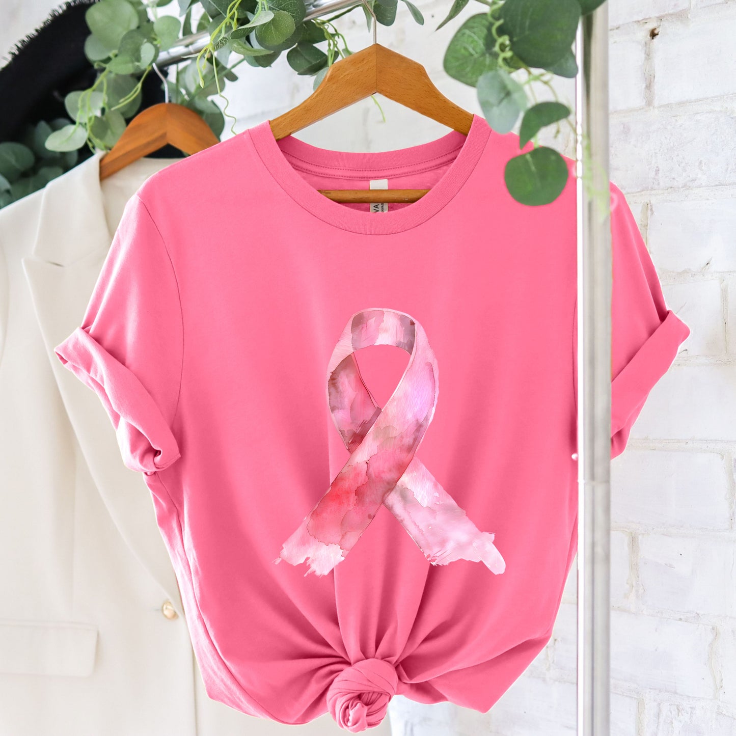 BREAST CANCER AWARENESS RIBBON TEE