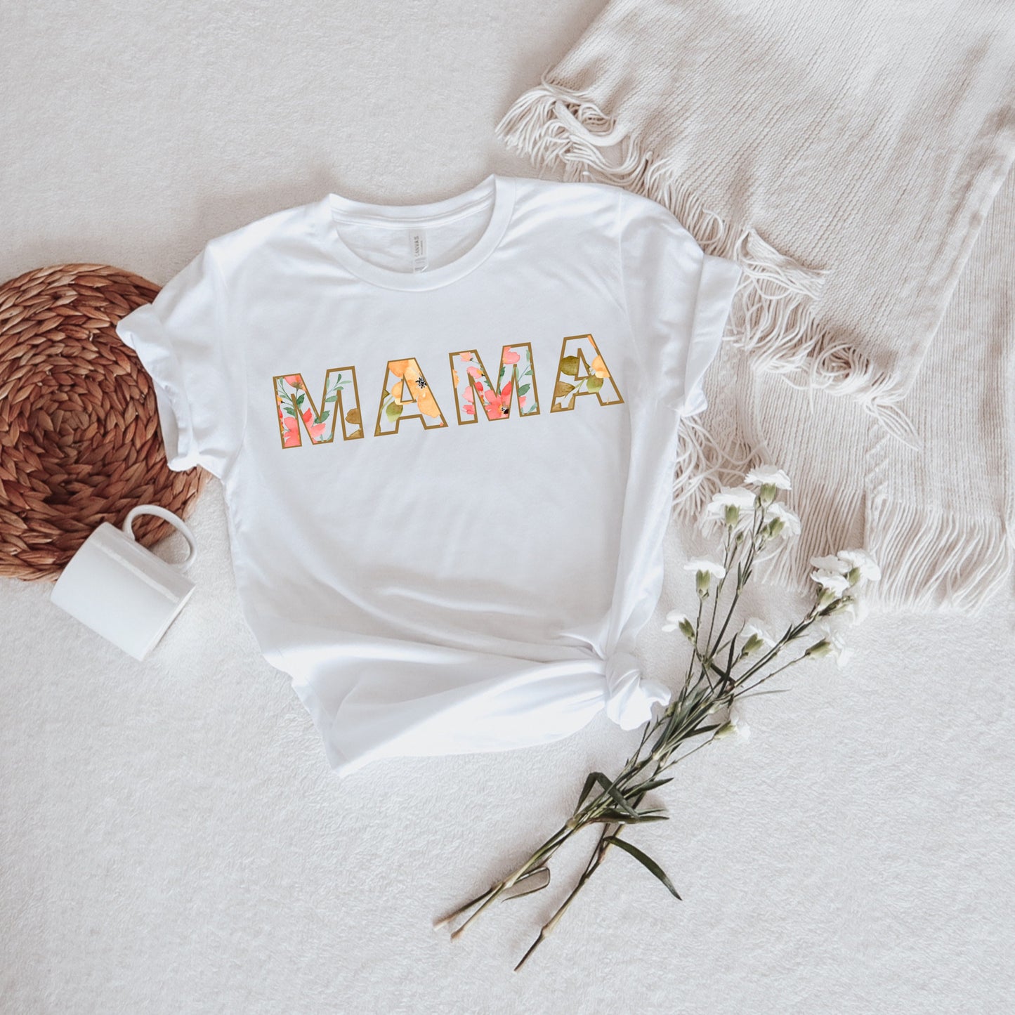 MAMA SPRING FLORAL TEE