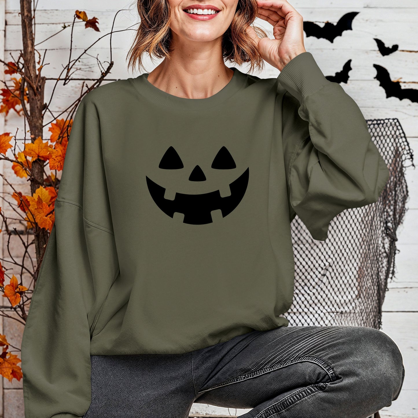 JACK O LANTERN CREWNECK SWEATSHIRT