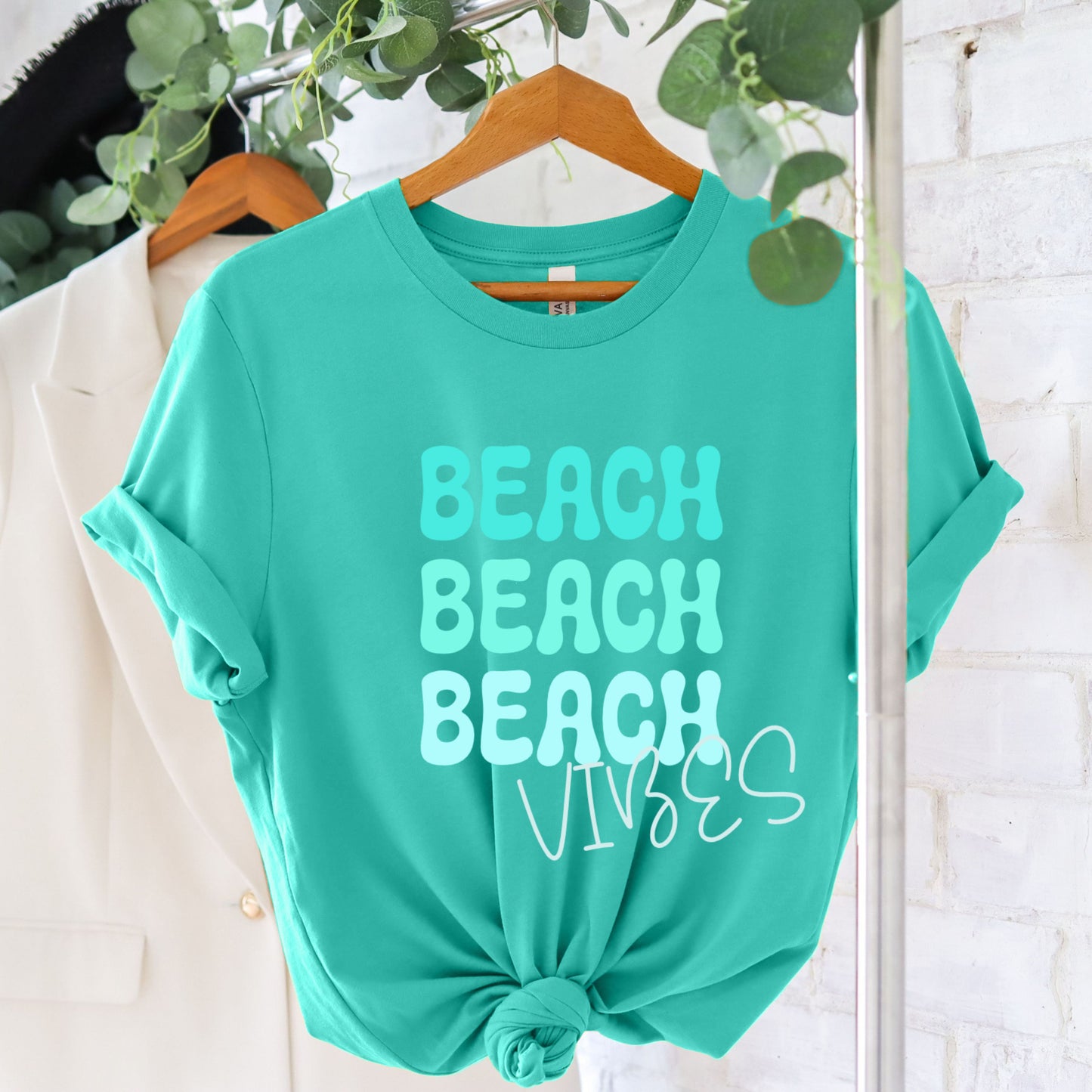 BEACH VIBES BLUE GRADIENT TEE